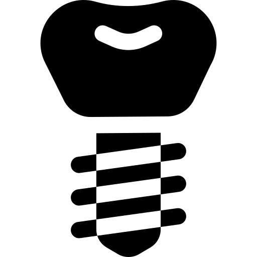 implant dentaire Basic Rounded Filled Icône