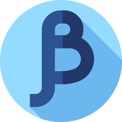 Beta Flat Circular Flat icon