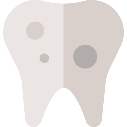 diente Basic Rounded Flat icono