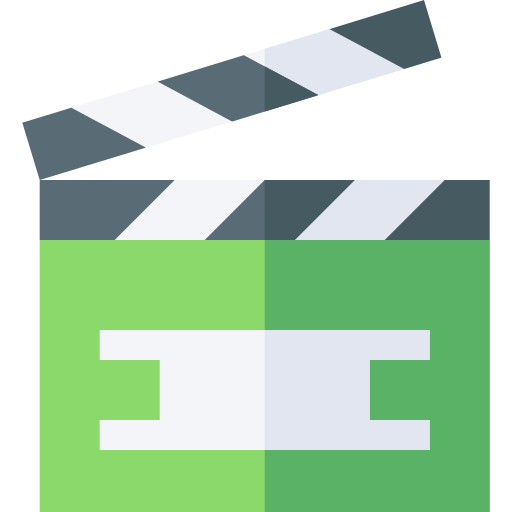 clapperboard Basic Straight Flat icon