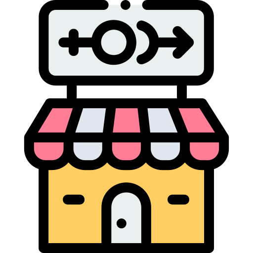 Sex shop Detailed Rounded Lineal color icon
