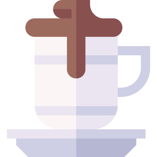 gorąca czekolada Basic Straight Flat ikona