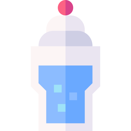soda con helado Basic Straight Flat icono