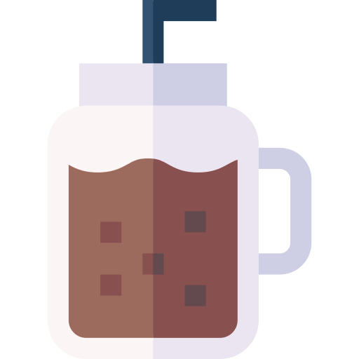 Кофе со льдом Basic Straight Flat иконка