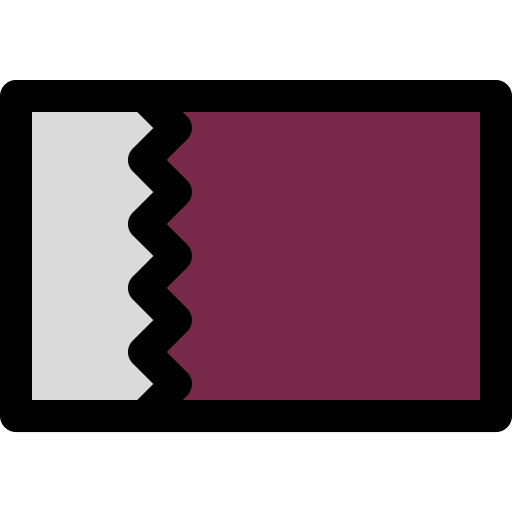 카타르 Generic Outline Color icon