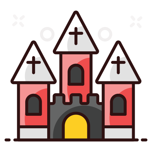 iglesia Generic Outline Color icono