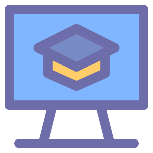 オンライン学習 Generic Outline Color icon