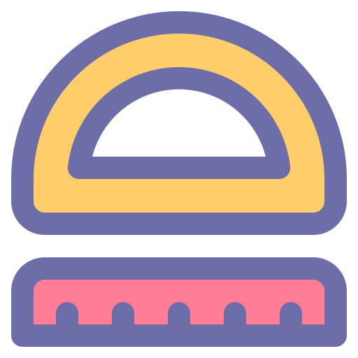 ルーラー Generic Outline Color icon