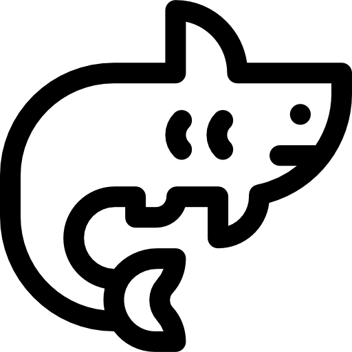 鮫 Basic Rounded Lineal icon