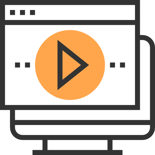 Video player Meticulous Yellow shadow icon