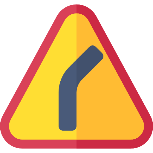 curva a la derecha Basic Rounded Flat icono