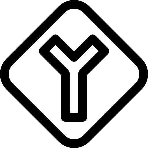 intersezione Basic Rounded Lineal icona