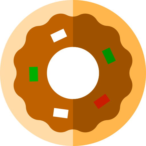 Doughnut Basic Straight Flat icon