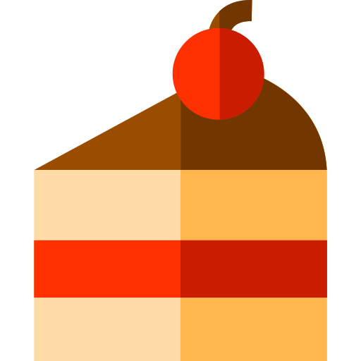 Кусок пирога Basic Straight Flat иконка