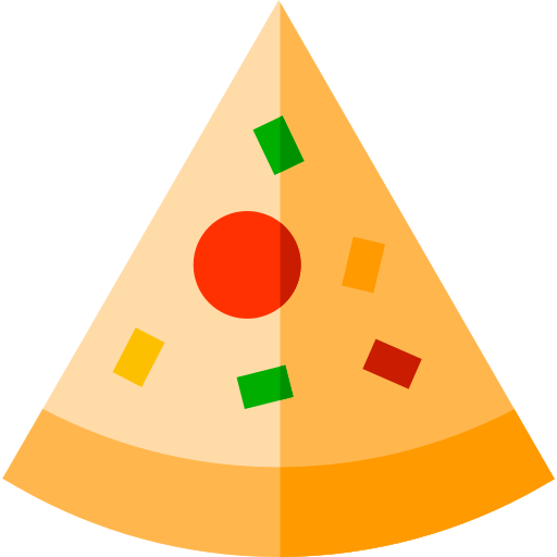 ピザ Basic Straight Flat icon