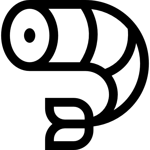 garnele Basic Straight Lineal icon