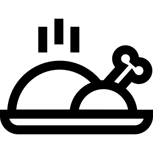 구운 치킨 Basic Straight Lineal icon