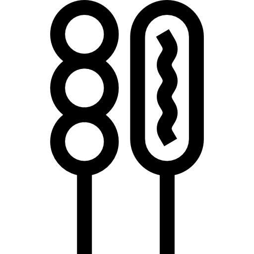 corndog Basic Straight Lineal icono