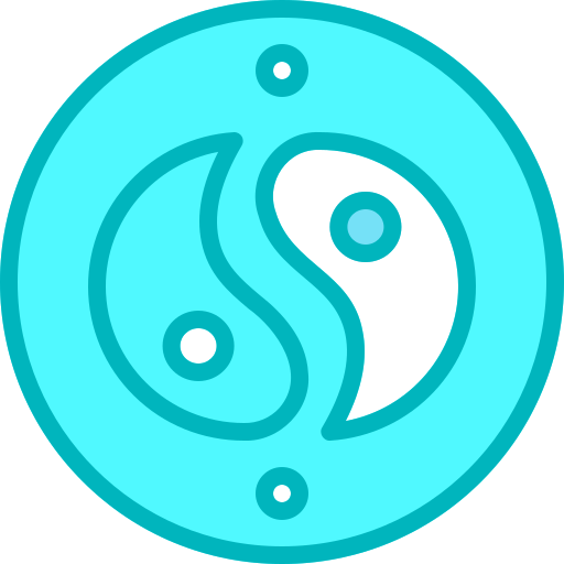 yin yang Generic Blue ikona