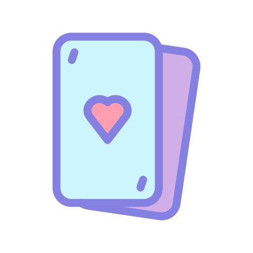 cartas de póquer Generic Outline Color icono