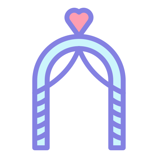 Свадебная арка Generic Outline Color иконка
