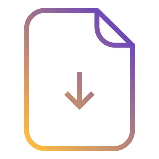 ファイル Generic Gradient icon