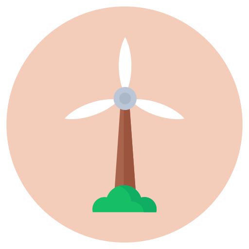 moulin à vent Generic Circular Icône