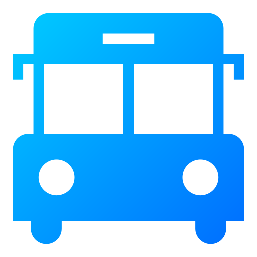 autobus szkolny Generic Flat Gradient ikona
