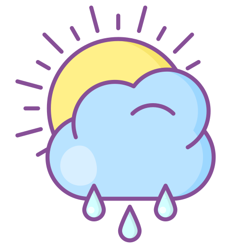 día lluvioso Generic Outline Color icono