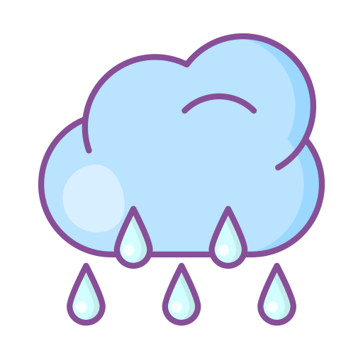 雨の Generic Outline Color icon