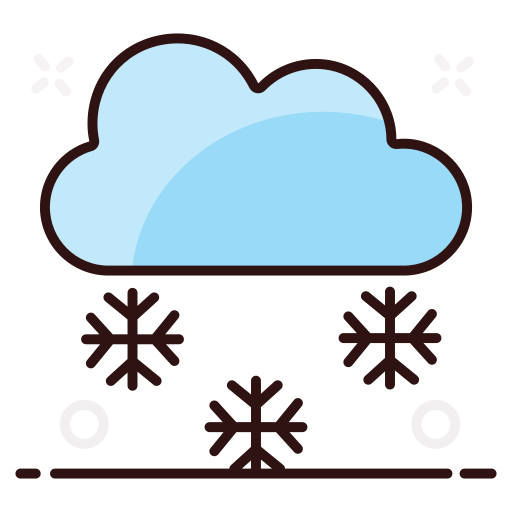 burza śnieżna Generic Outline Color ikona