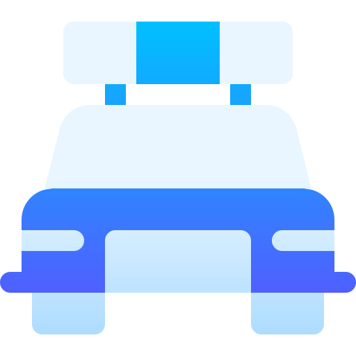 Police car Basic Gradient Gradient icon