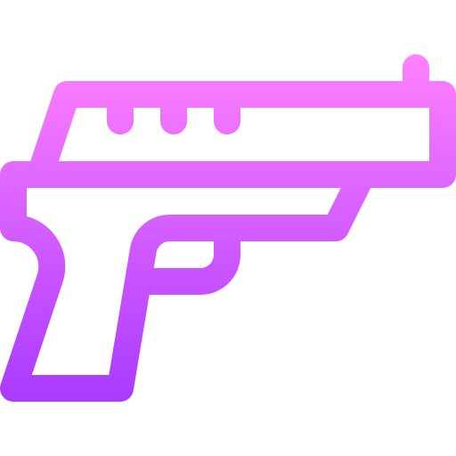 pistola Basic Gradient Lineal color Ícone