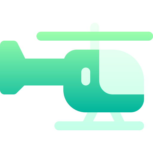 Helicopter Basic Gradient Gradient icon