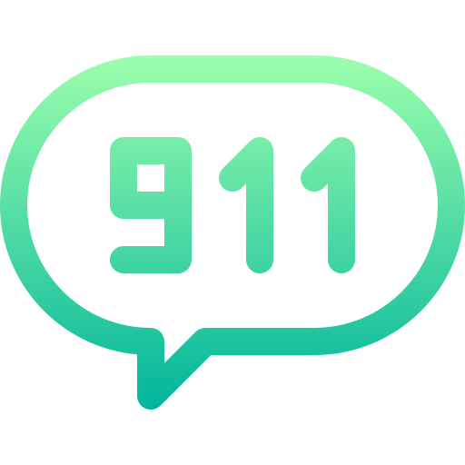 911 Basic Gradient Lineal color icon