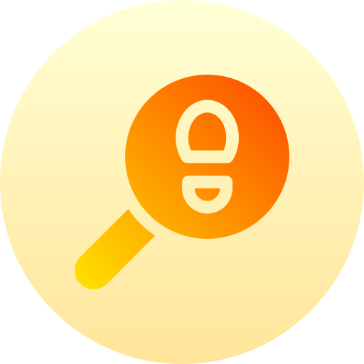 フットプリント Basic Gradient Circular icon