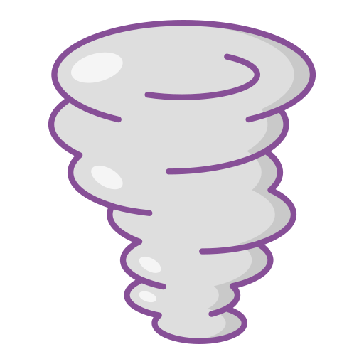 tornado Generic Outline Color icoon