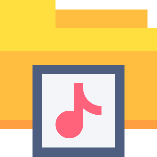 plik muzyczny Generic Flat ikona