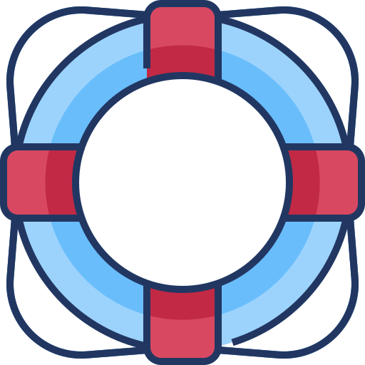 구명 부표 Generic Outline Color icon