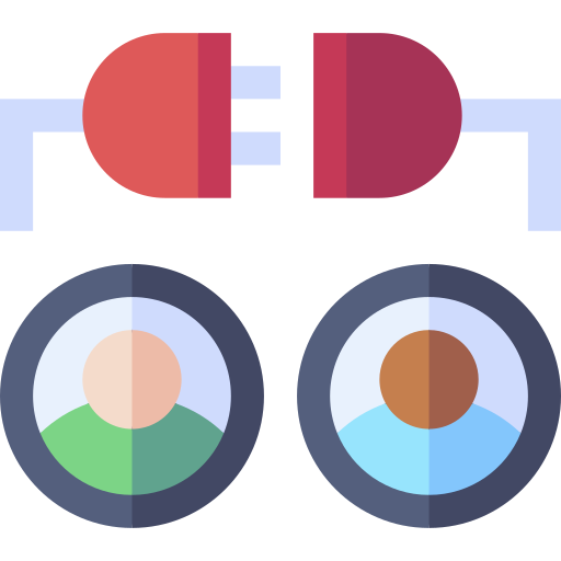 연결 Basic Straight Flat icon