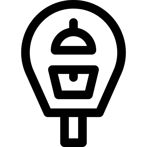 parcmètre Basic Rounded Lineal Icône