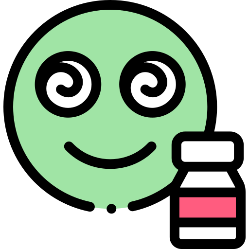 Hallucinogen Detailed Rounded Lineal color icon