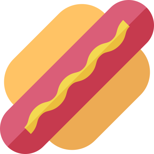 hot dog Basic Straight Flat icona