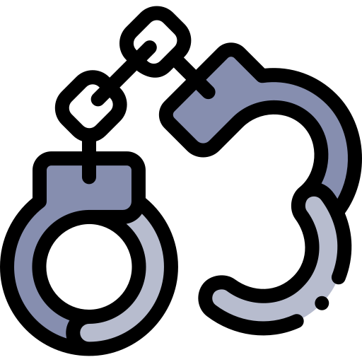 범죄 Detailed Rounded Lineal color icon