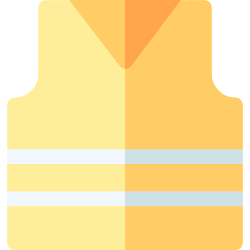 chaleco Basic Rounded Flat icono
