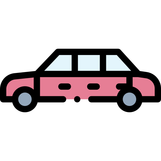limousine Detailed Rounded Lineal color icon