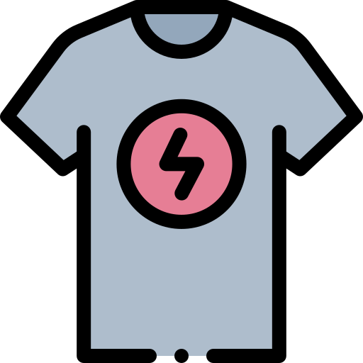 camiseta de manga corta Detailed Rounded Lineal color icono
