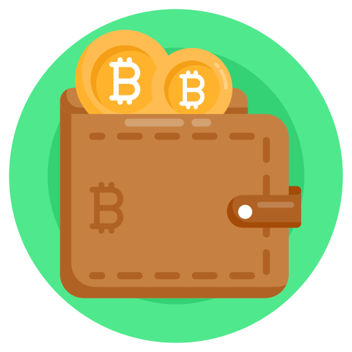portfel bitcoinów Generic Circular ikona