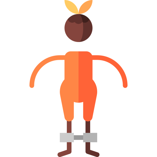 więzień Puppet Characters Flat ikona