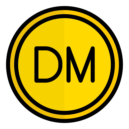 Deutsche mark Generic Outline Color icon